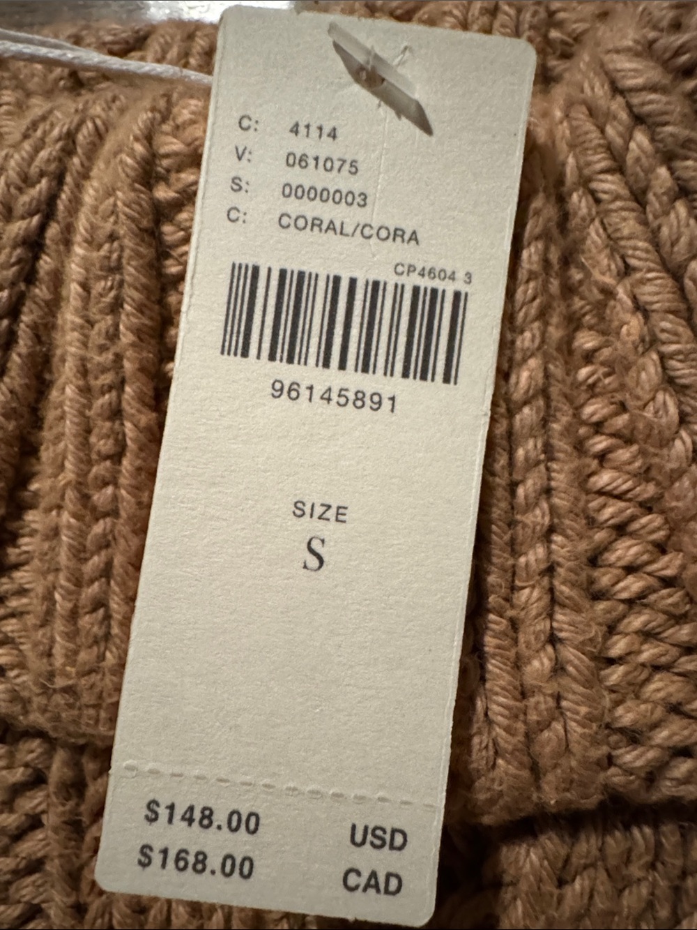 Anthropologie Chunky Cable Sweater - Camel - Picture 5 of 5